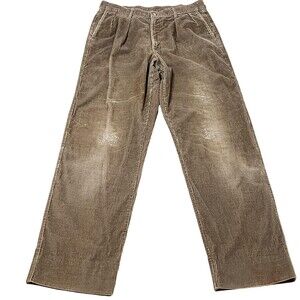 Alexander's Pants Mens 35x31 Beige Corduroy Southern Prep Haberdashery Thrashed